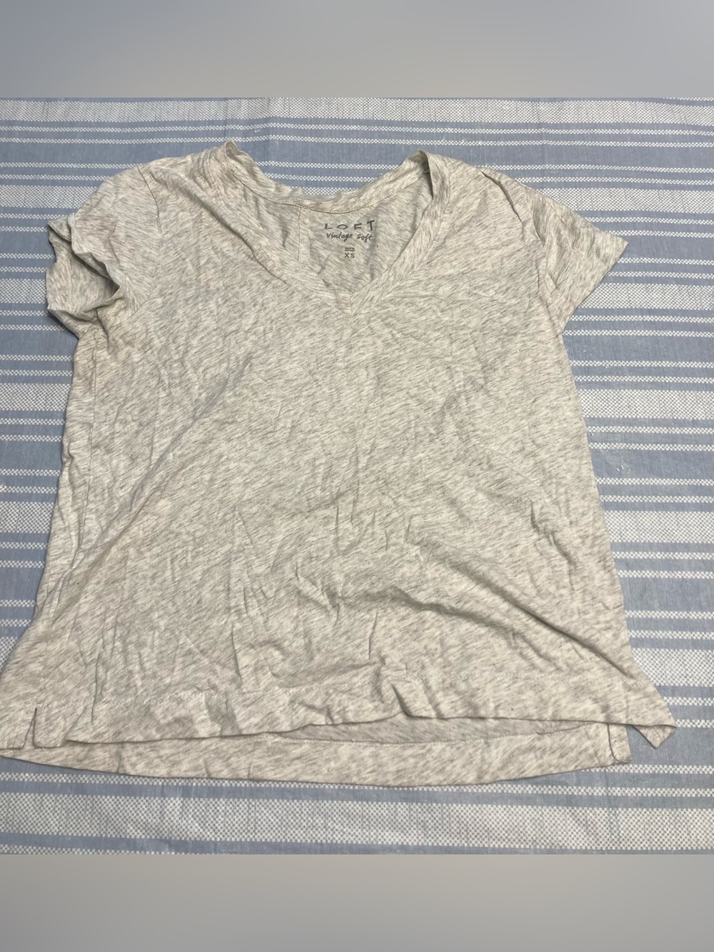 LOFT Vintage Soft light gray shirt.